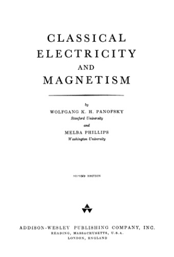 Classical electricity and magnetism
