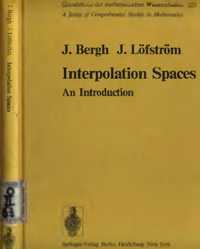 Interpolation spaces: an introduction
