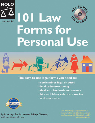 101 Law Forms for Personal Use -  Book with CD-Rom