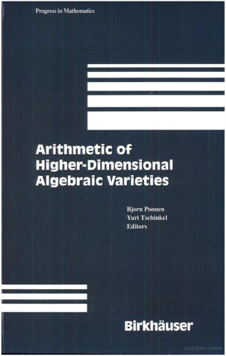 Arithmetic of higher-dimensional algebraic varieties