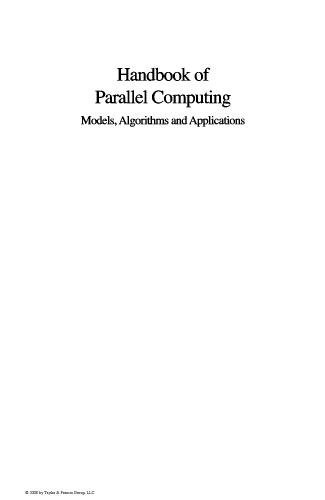 Handbook of parallel computing: models, algorithms and applications
