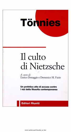 Il culto di Nietzsche. Una critica