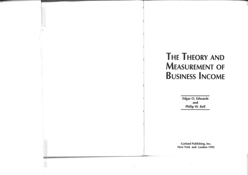 The Theory and Measurement of Business Income