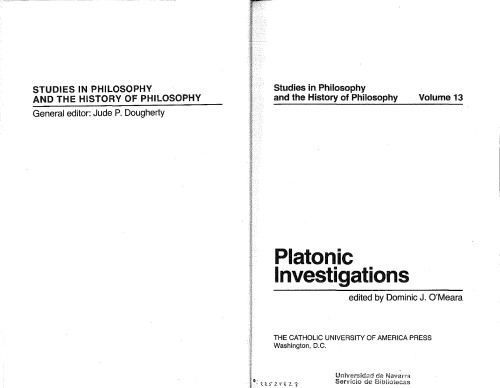 Platonic investigations