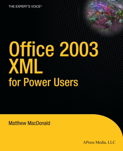 Office 2003 XML for Power Users