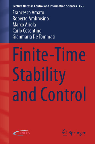Finite-Time Stability and Control