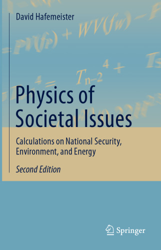 Physics of Societal Issues: Calculations on National Security, Environment, and Energy