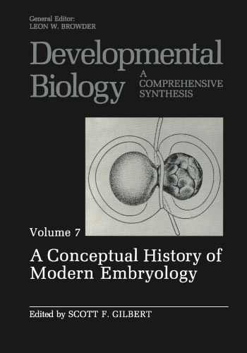 A Conceptual History of Modern Embryology