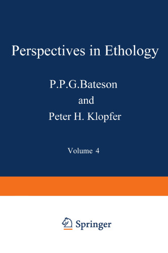 Perspectives in Ethology: Volume 4 Advantages of Diversity