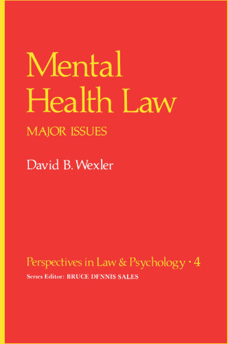 Mental Health Law: Major Issues