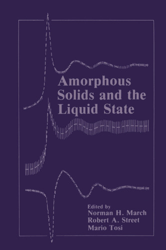 Amorphous Solids and the Liquid State