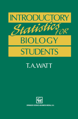 Introductory Statistics for Biology Students