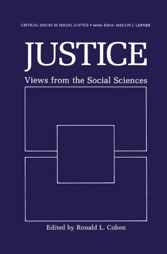 Justice: Views from the Social Sciences