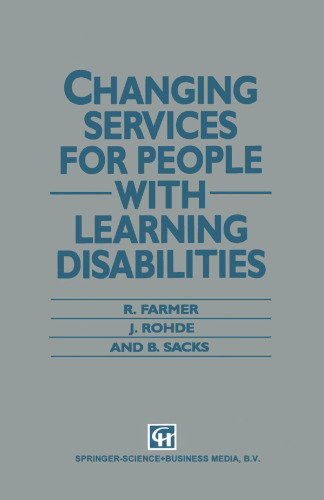 Changing Services for People with Learning Disabilities
