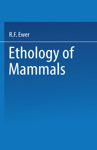 Ethology of Mammals
