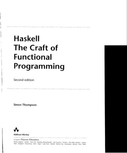 Haskell: the craft of functional programming