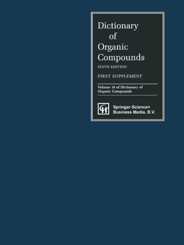 Dictionary of Organic Compounds