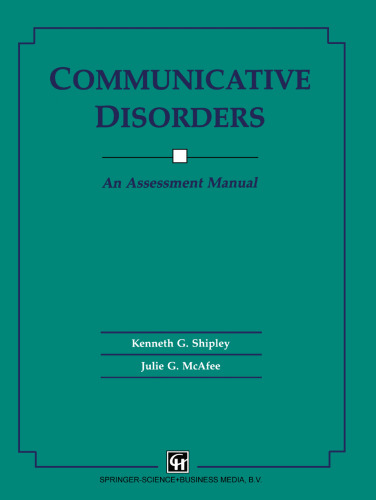 Communicative Disorders: An Assessment Manual