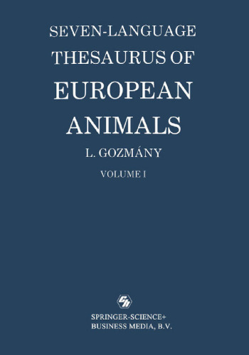 Seven-Language Thesaurus of European Animals: Volume II