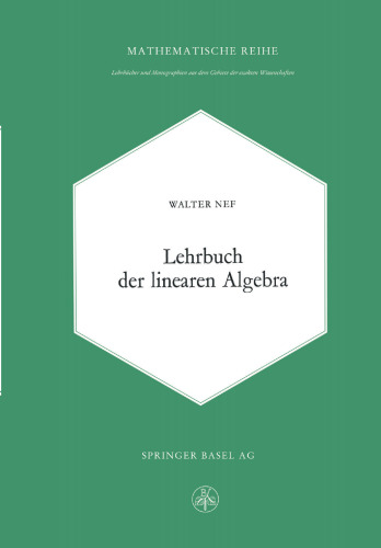 Lehrbuch der linearen Algebra