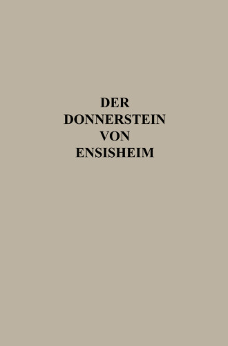 Der Donnerstein von Ensisheim