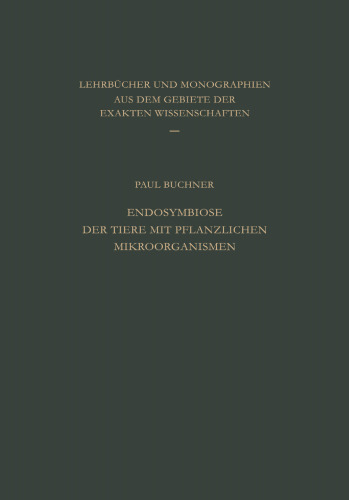 Endosymbiose der Tiere mit Pflanzlichen Mikroorganismen