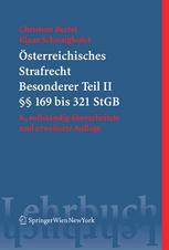 Österreichisches Strafrecht Besonderer Teil II (§§ 169 bis 321 StGB)