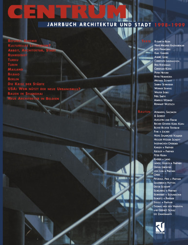 CENTRUM: Jahrbuch Architektur und Stadt 1998 – 1999