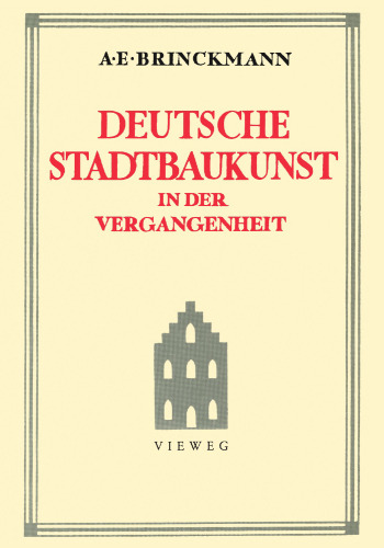 Deutsche Stadtbaukunst in der Vergangenheit