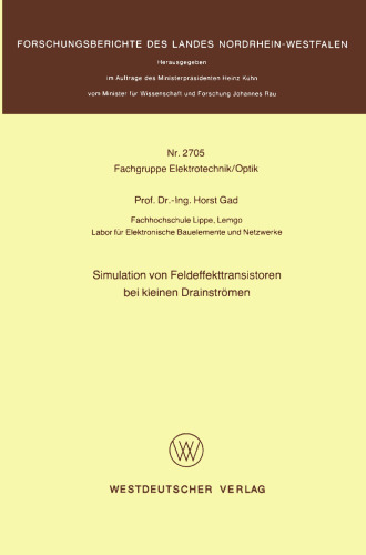 Simulation von Feldeffekttransistoren bei kleinen Drainströmen