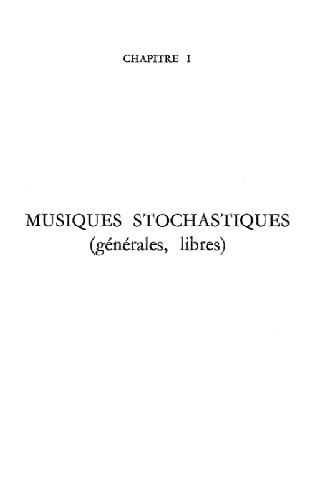 Musiques formelles: nouveaux principes formels de composition musicale