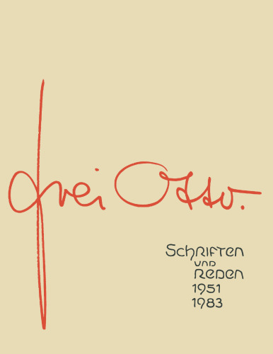 Schriften und Reden: 1951 – 1983