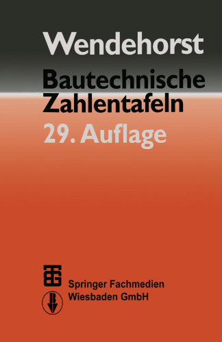 Bautechnische Zahlentafeln