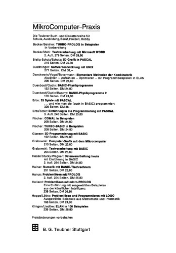 TURBO-BASIC in Beispielen