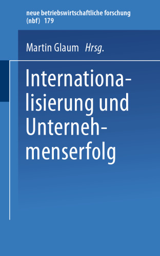 Internationalisierung und Unternehmenserfolg