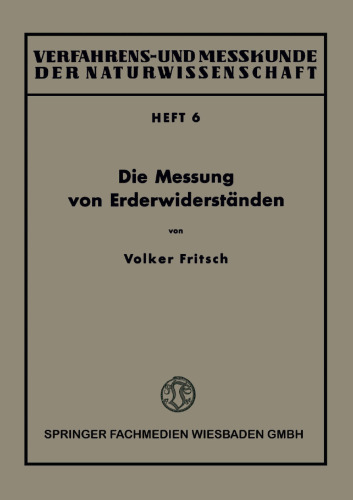 Die Messung von Erderwiderständen
