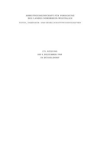 Die dritte Stufe der europäischen Trägerrakete unter besonderer Berücksichtigung der Prüfung durch Höhensimulationsanlagen. Der deutsche Forschungssatellit und der deutsch-französische Nachrichtensatellit. Das deutsche Bodenstationssystem für den Funkverkehr mit Satelliten