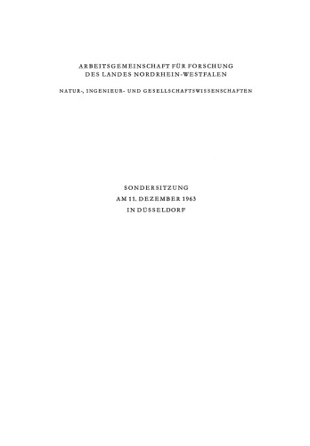 Natürliche Hilfsquellen der Welt: Die Situation heute und in der Zukunft / The World’s Natural Resources Position: Present and Future
