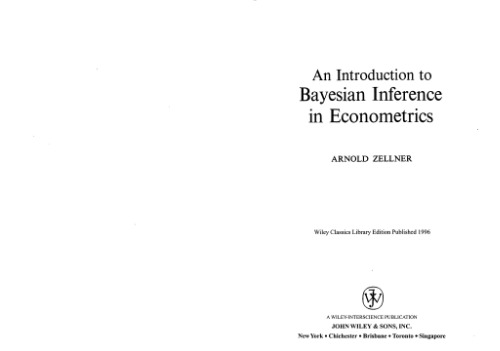 An introduction to Bayesian inference in econometrics