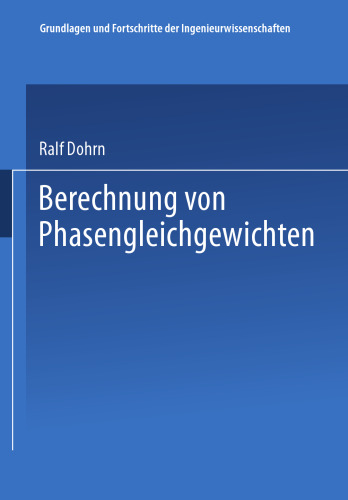 Berechnung von Phasengleichgewichten
