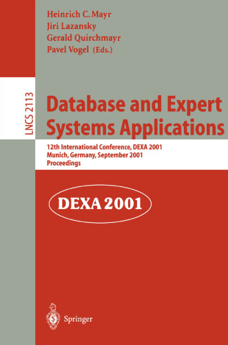 Database and Expert Systems Applications: 12th International Conference, DEXA 2001 Munich, Germany, September 3–5, 2001 Proceedings