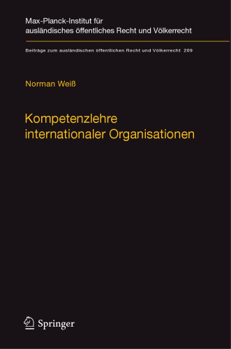 Kompetenzlehre internationaler Organisationen