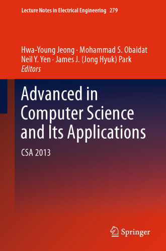 Advances in Computer Science and its Applications: CSA 2013