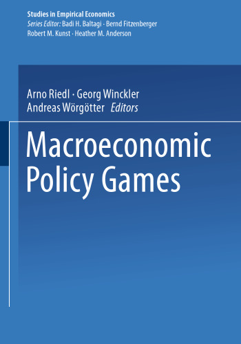 Macroeconomic Policy Games