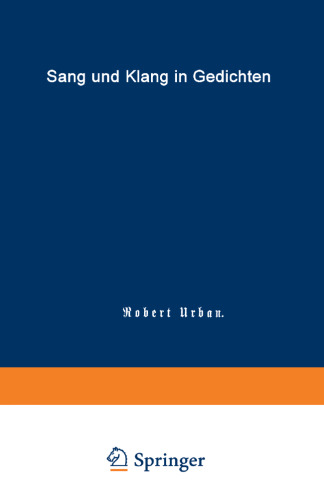 Sang und Klang in Gedichten