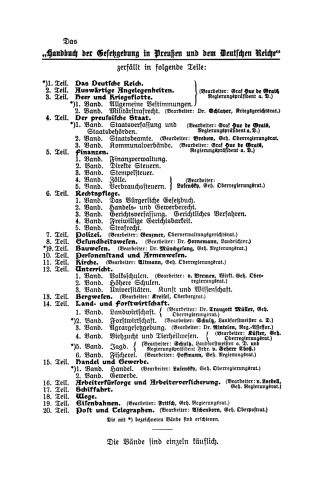 Handel und Gewerbe: Der Handel