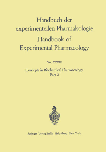 Concepts in Biochemical Pharmacology: Part 2