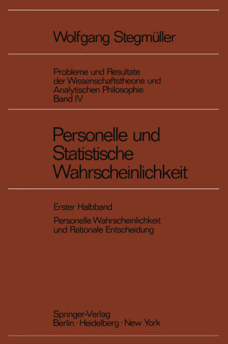Personelle und Statistische Wahrscheinlichkeit: Personelle Wahrscheinlichkeit und Rationale Entscheidung