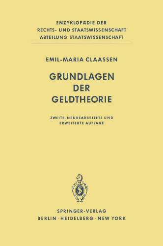 Grundlagen der Geldtheorie