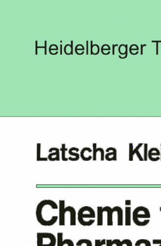 Chemie für Pharmazeuten und Biologen I: Begleittext zum Gegenstandskatalog GK1 Allgemeine und Anorganische Chemie
